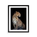 Plakat w ramie 30x40 - Elegancja Jaguarowej Pantery - jaguar, pantera - rama czarna
