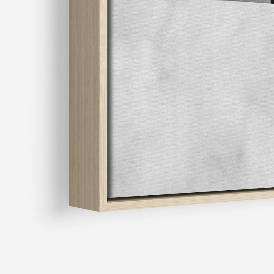 Obraz w ramie 120x80 - Biało-Czarne Formy - nowoczesna geometria, koło - rama drewno