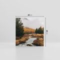 Obraz na płótnie 60x60 - W Górskiej Dolinie - artystyczna fotografia, las
