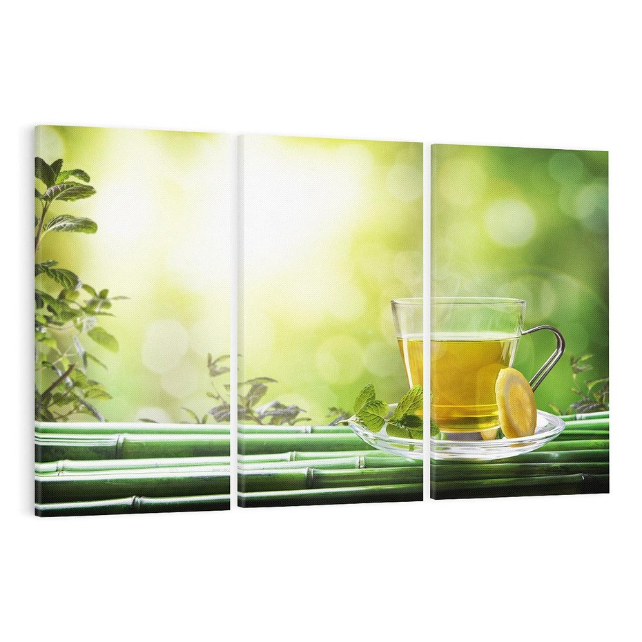 Obraz na płótnie 120x80 - Chwila relaksu - herbata