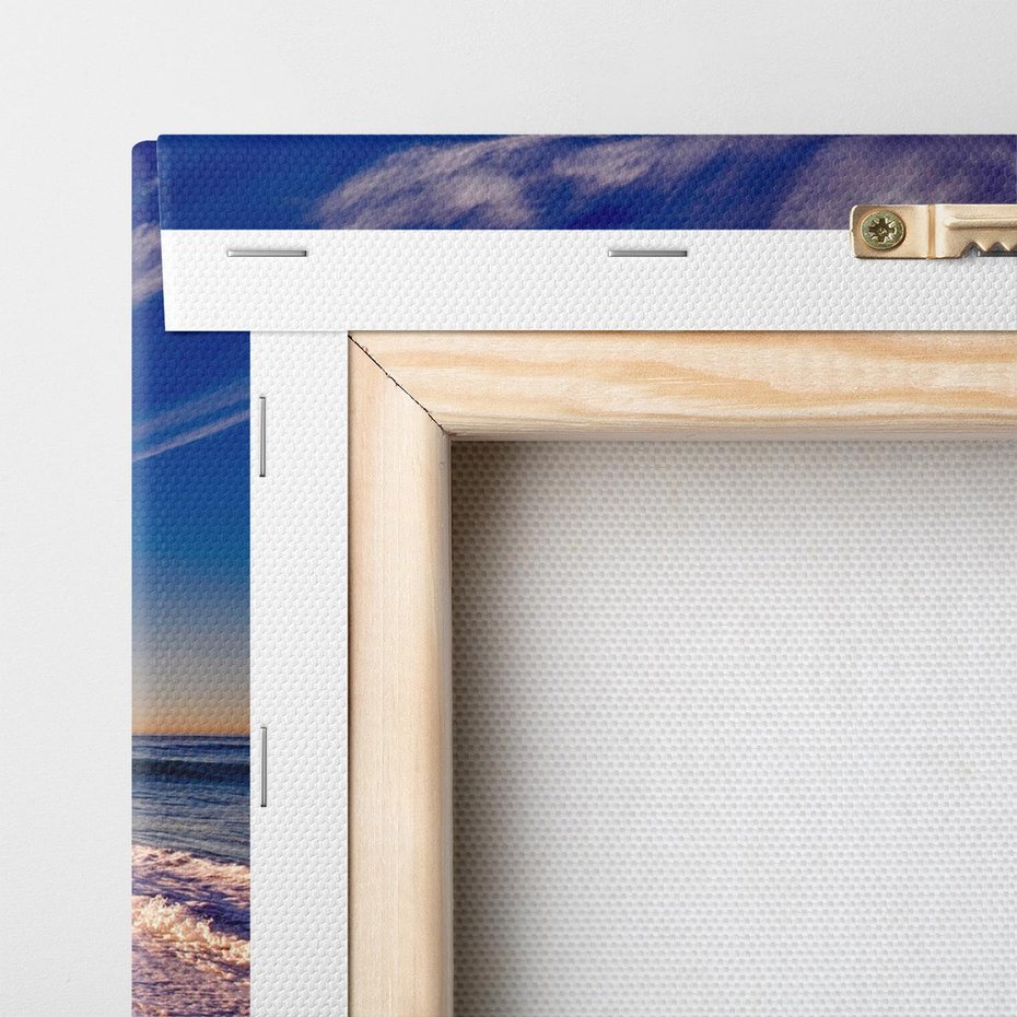 Obraz na płótnie 120x60 - Fale nad morzem - morze, plaża