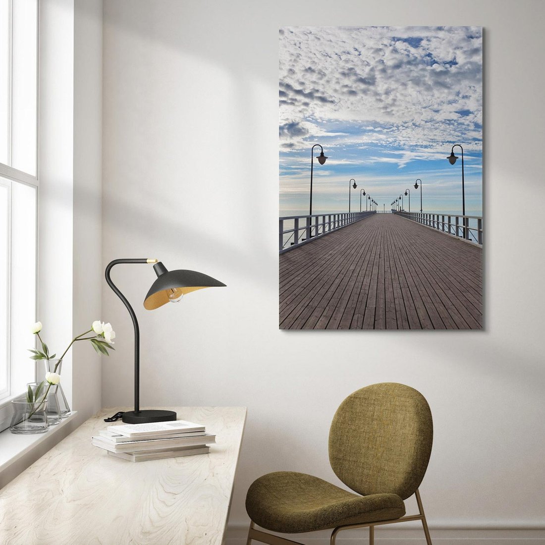 Obraz na płótnie 80x120 - Molo nad Bałtykiem w Gdyni - molo, Gdynia