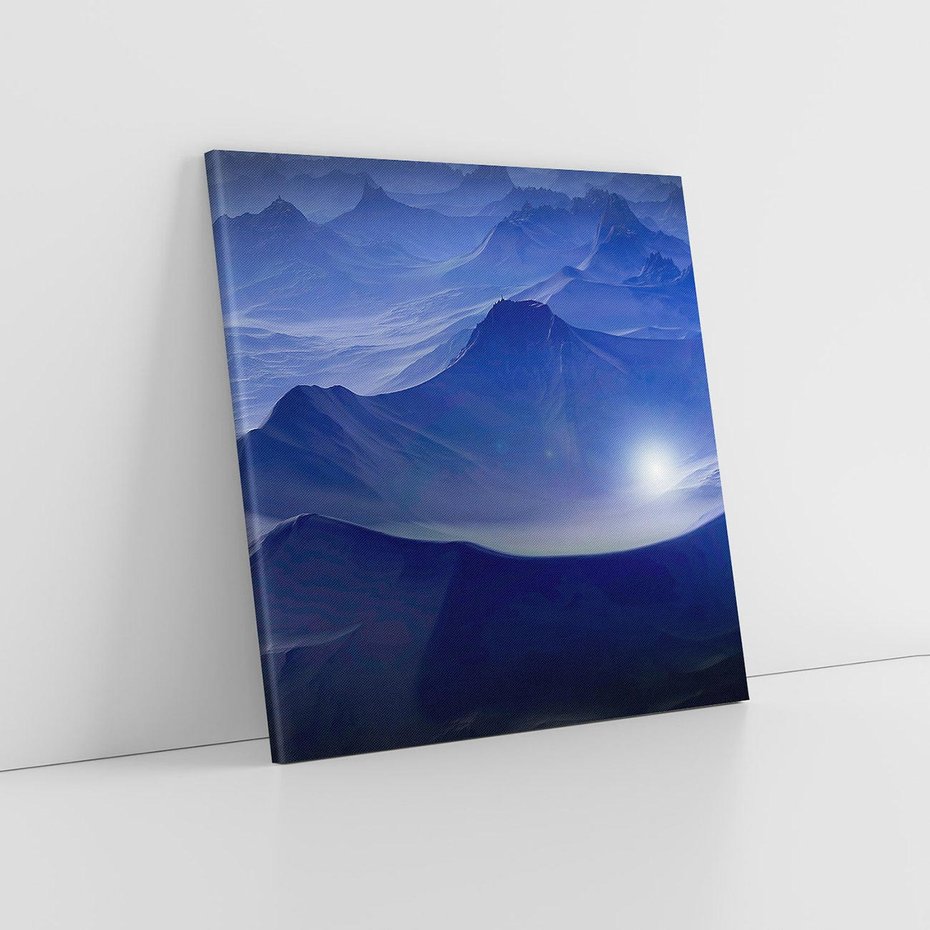 Obraz na płótnie 60x60 - Górska sceneria - krajobraz, góry