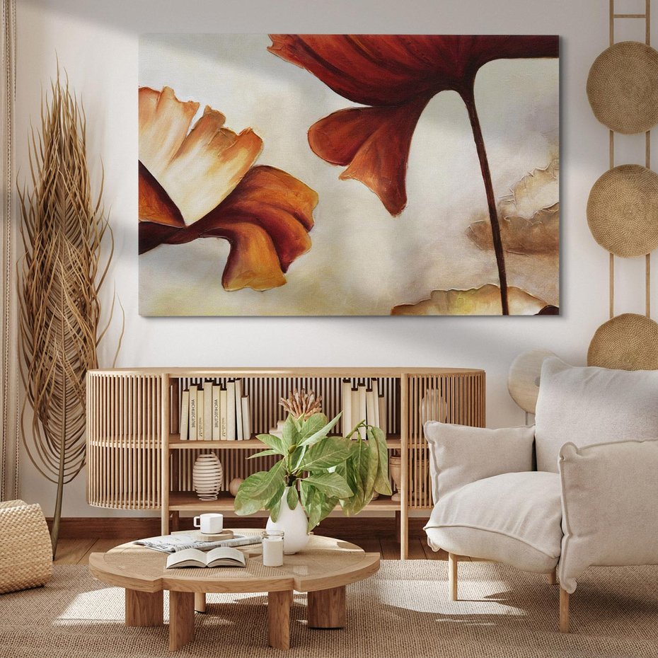 Obraz na płótnie 120x80 - Sztuka Kwiatów - kwiaty, sztuka