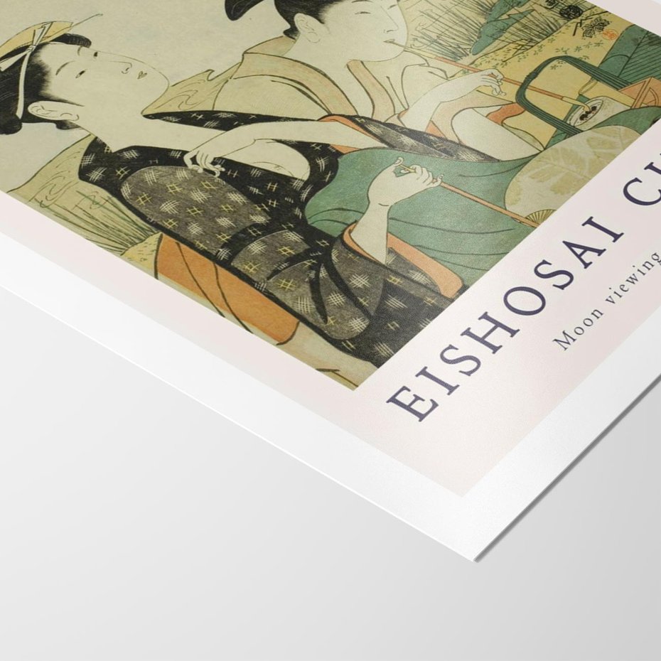 Plakat bez ramy 40x50 - Rycina Eishosai Choki - staraa chińska rycina, eishosai choki