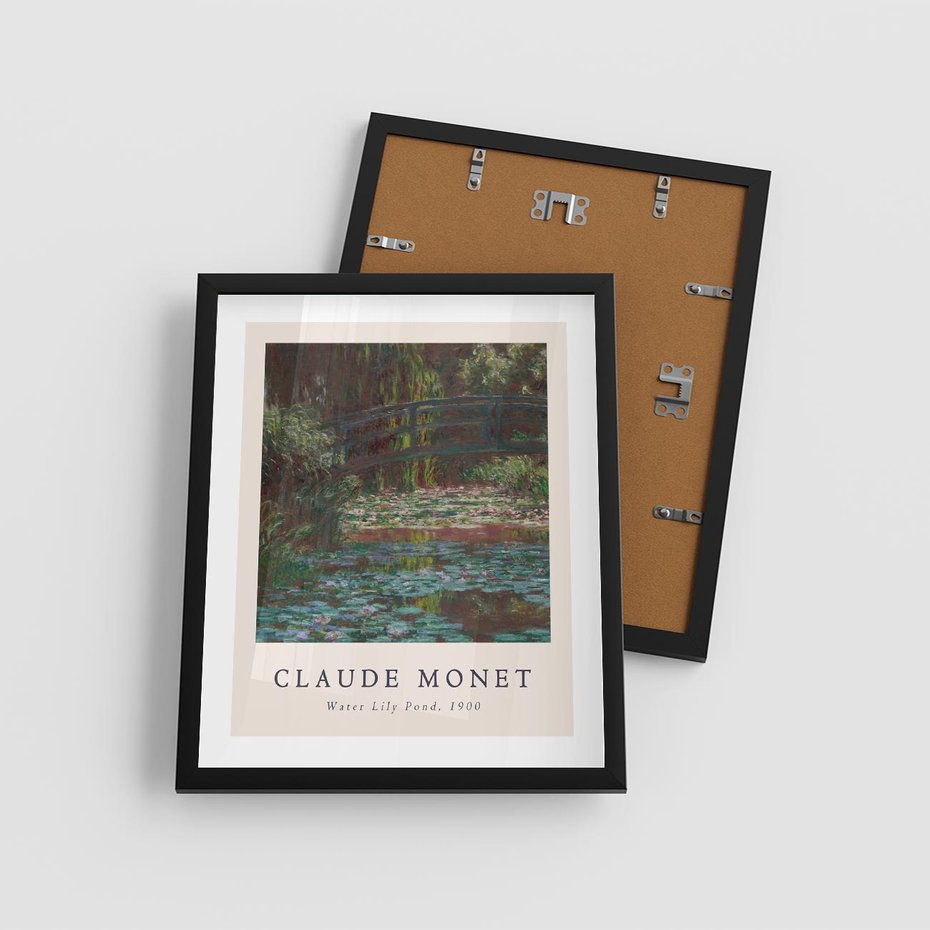Plakat w ramie 40x50 - Sztuka i Litera - Claude Monet, reprodukcja obrazu - rama czarna