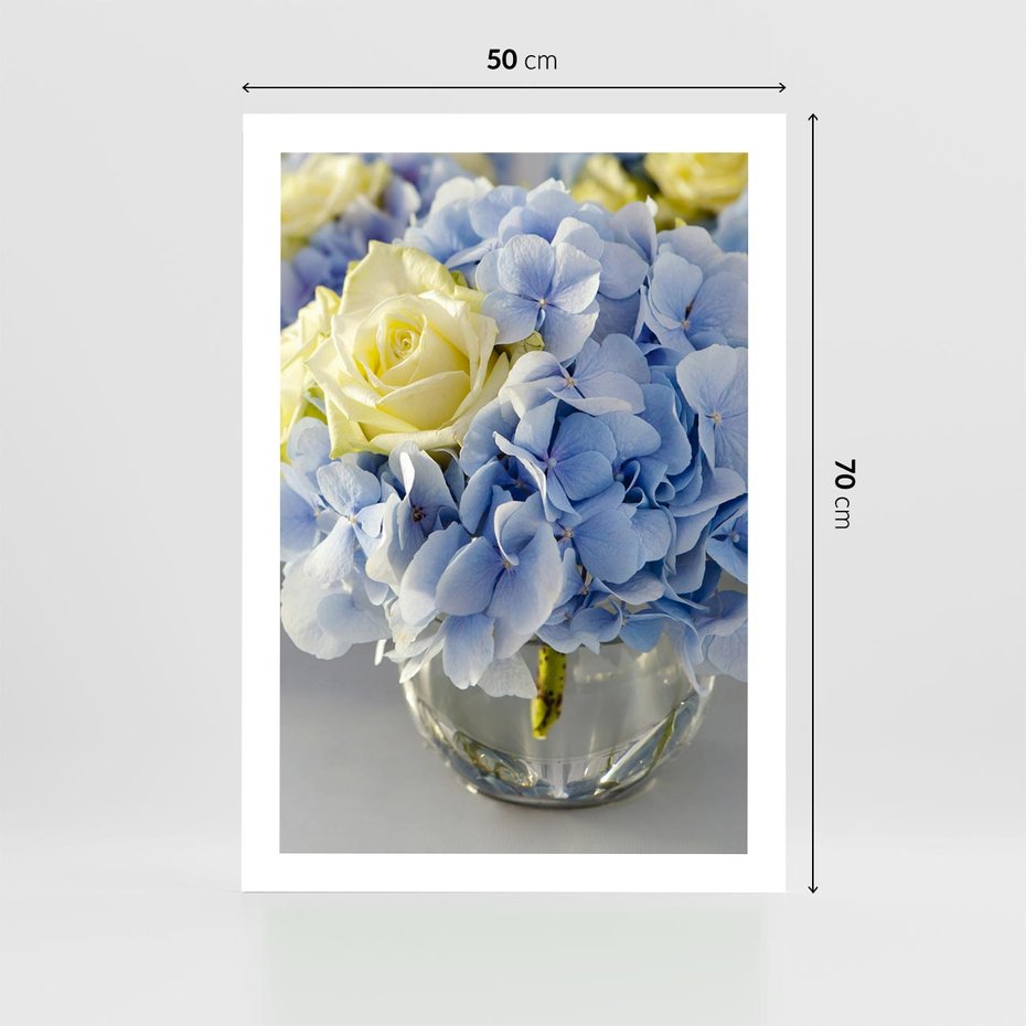 Plakat bez ramy 50x70 - Różany Bukiet - bukiet, kwiaty