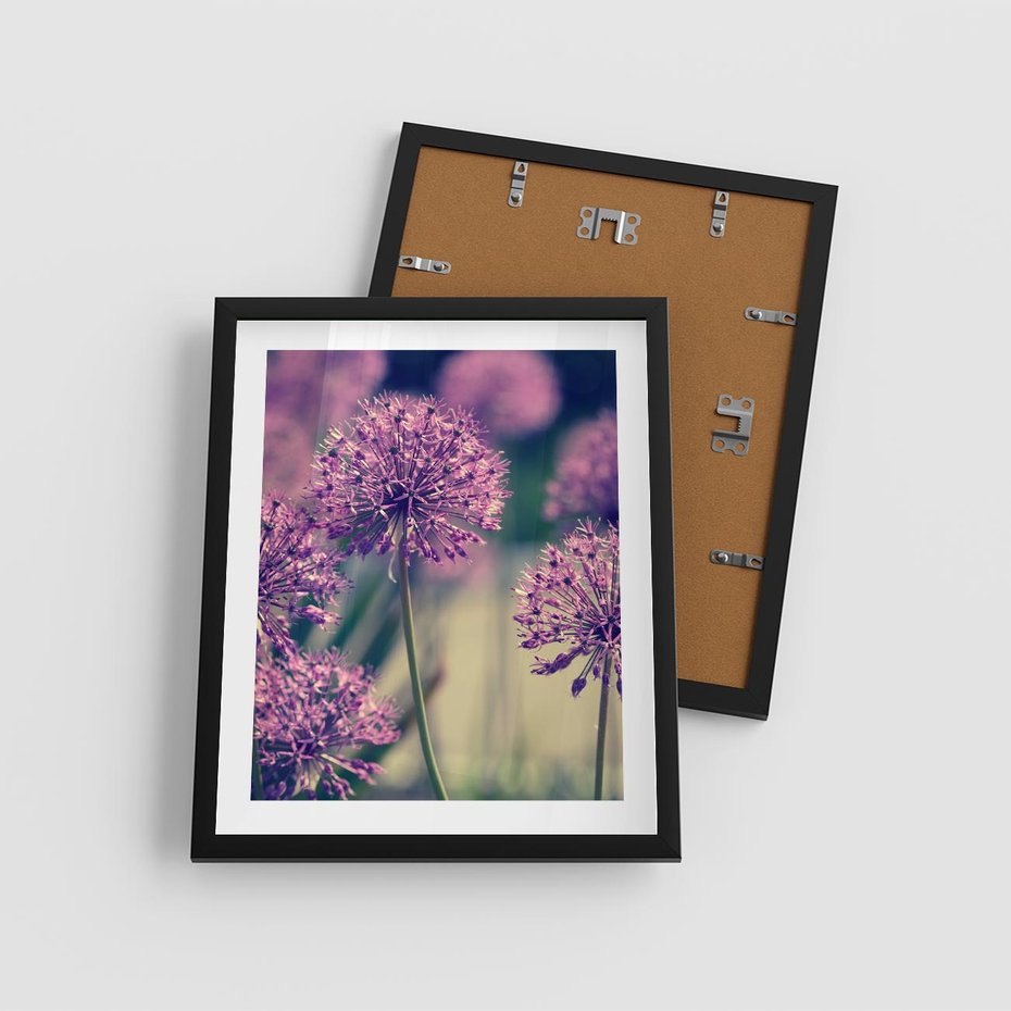 Plakat w ramie 40x50 - Kwiatowa łąka w pełnym rozkwicie - kwiaty, łąka - rama czarna