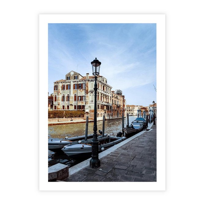 Plakat bez ramy 21x30 - Kanały Wenecji - Wenecja, kanały