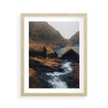 Plakat w ramie 40x50 - Spokój Natury - skandynawski, pejzaż - rama drewno