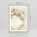 Plakat w ramie 50x70 - Orchidea w Spa - orchidea, kwiaty - rama drewno