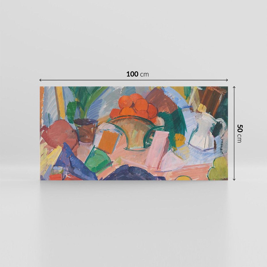 Obraz na płótnie 100x50 - "Martwa natura z pomarańczami w koszyku" Edvard Weie - Reprodukcja - reprodukcja, obraz na płótnie