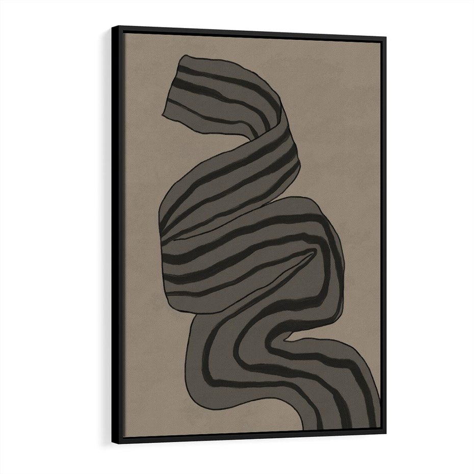 Obraz w ramie 70x100 - Niezwykłe Przesilenia - nowoczesna geometryczna sztuka, loftowe wnętrze - rama czarna