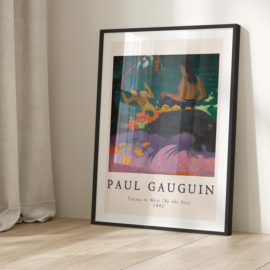 Plakat w ramie 30x40 - Paul Gauguin: Reprodukcja - Paul Gauguin, reprodukcja - rama czarna