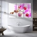 Obraz na płótnie 120x80 - Elegancka orchidea w pełnym rozkwicie - orchidea, kwiat