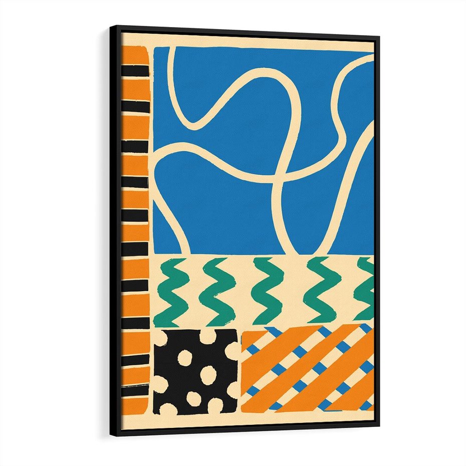 Obraz w ramie 70x100 - Etno Boho - etno ornamenty, boho klimat - rama czarna