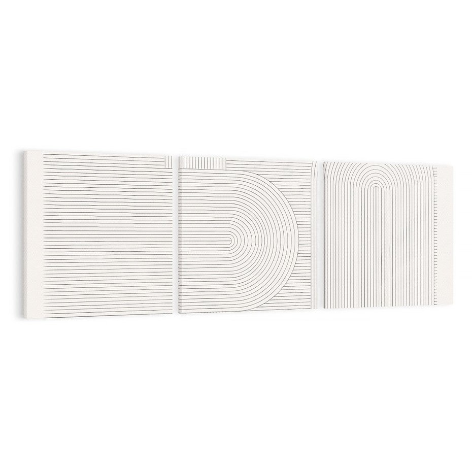Obraz na płótnie 150x50 - Geometryczna Elegancja Mid Century - mid century, minimalizm