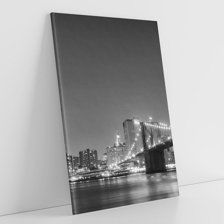Obraz na płótnie 70x100 - Most w nocnym blasku - Nowy Jork, most