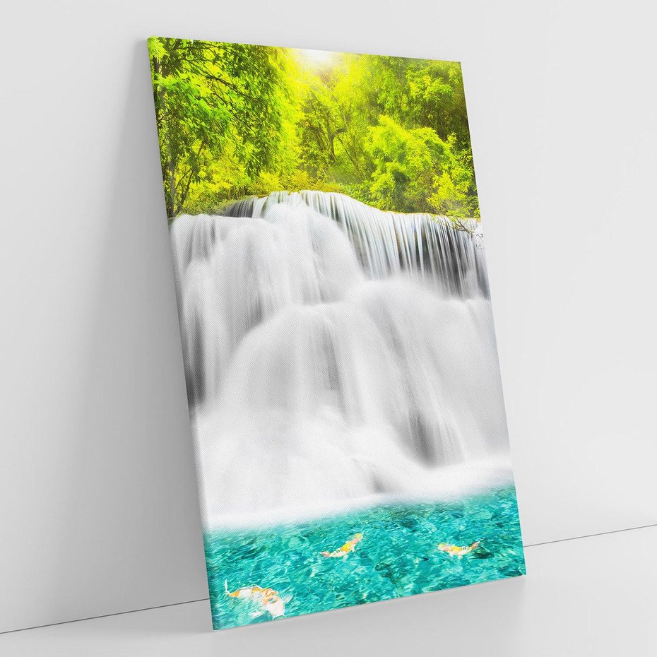 Obraz na płótnie 50x70 - Magiczne wodospady Tajlandii - Tajlandia, wodospad