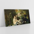 Obraz na płótnie 120x60 - "Śniadanie na trawie" (1863) Edouard Manet - Reprodukcja - reprodukcja, obraz na płótnie