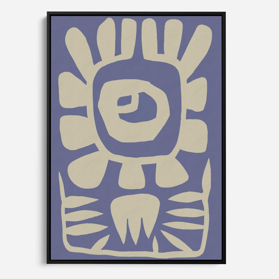 Obraz w ramie 70x100 - Widok Abstrakcyjny - skandynawski styl, plakat - rama czarna