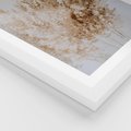 Plakat w ramie 30x40 - Boho Urok Traw Pampasowych - suche trawy, pampas - rama biała