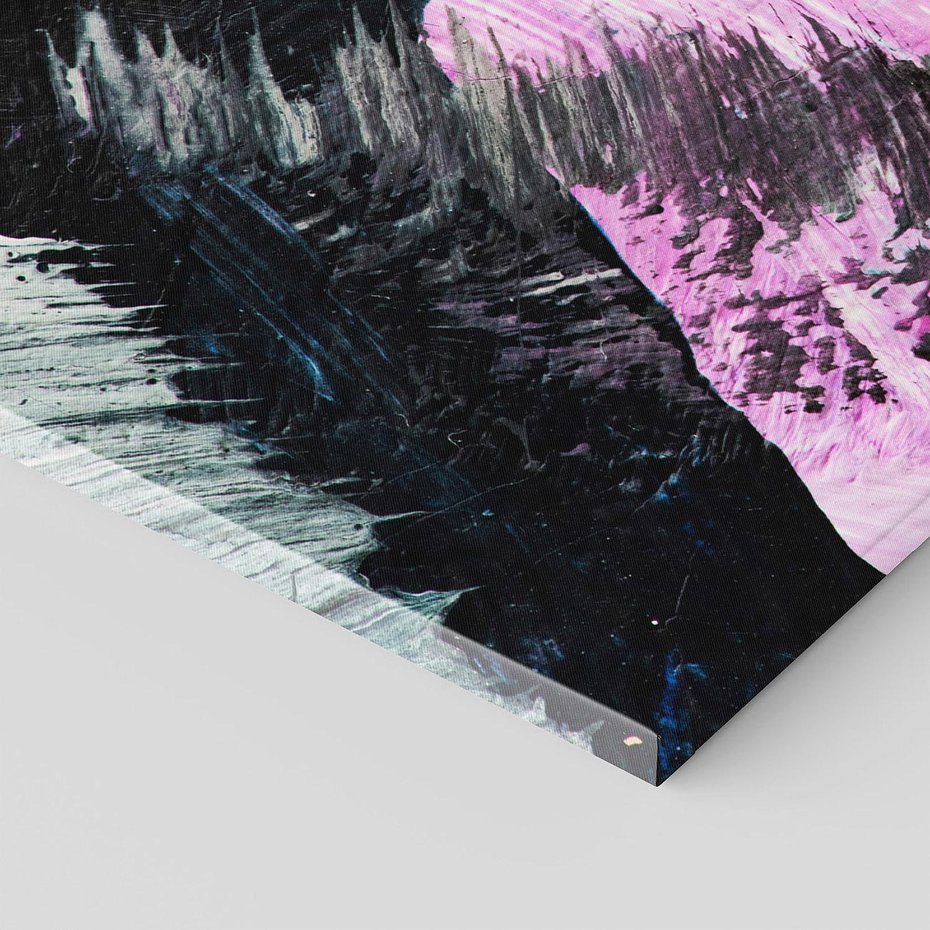 Obraz na płótnie 140x70 - Kolorowy rój wyobraźni - rozlane kolorowe farby olejne, abstrakcja