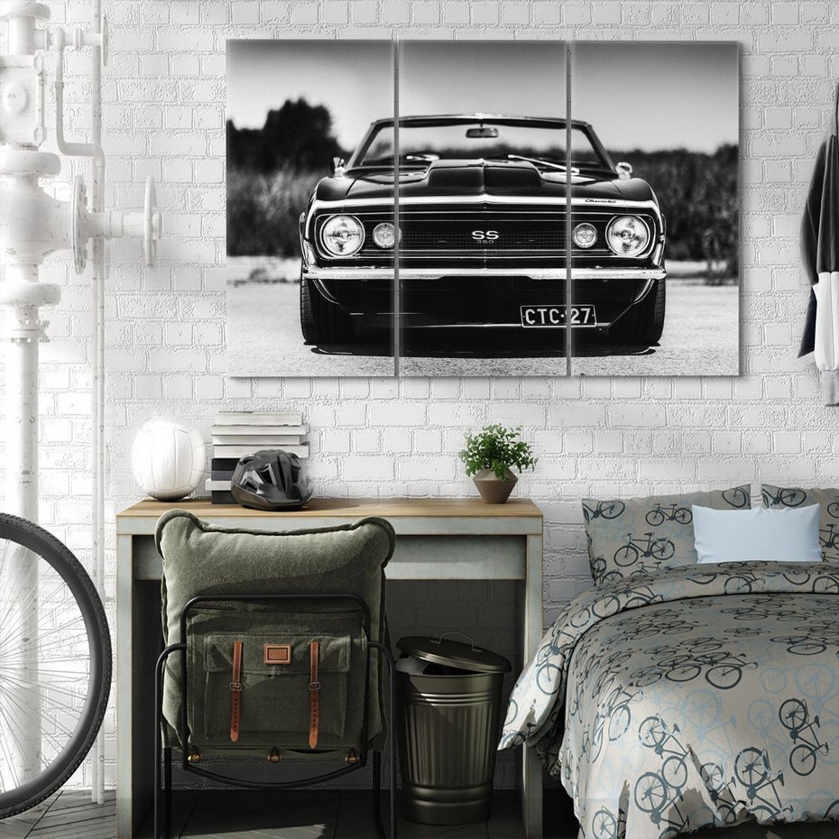 Obraz na płótnie 120x80 - Samochód Retro - Muscle Car - samochód, retro