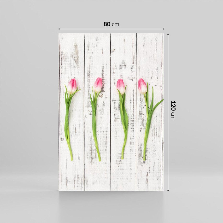Obraz na płótnie 80x120 - Kwintesencja Piękna - kwiaty, tulipany