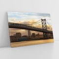 Obraz na płótnie 70x50 - Most w amerykańskim stylu - Philadelphia, most