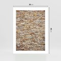 Plakat bez ramy 30x40 - Mur z cegieł - surowa elegancja - mur, cegły