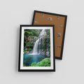 Plakat w ramie 30x40 - Tropikalny Wodospad - wodospad, tropikalny - rama czarna
