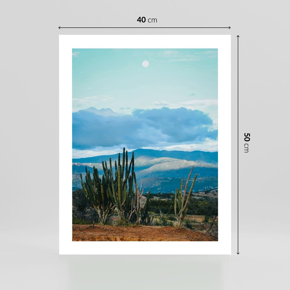 Plakat bez ramy 40x50 - Malowniczy Pejzaż - pustynia, pejzaż