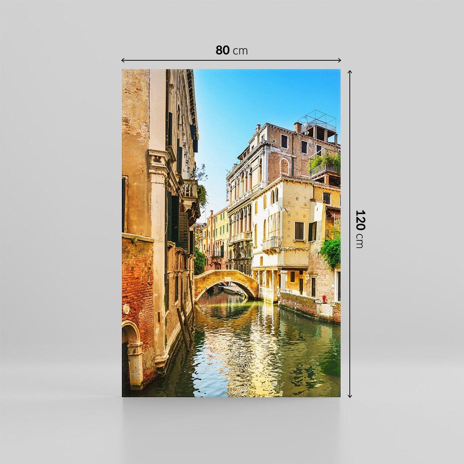 Obraz na płótnie 80x120 - Magia Kanałów Weneckich - Wenecja, kanały
