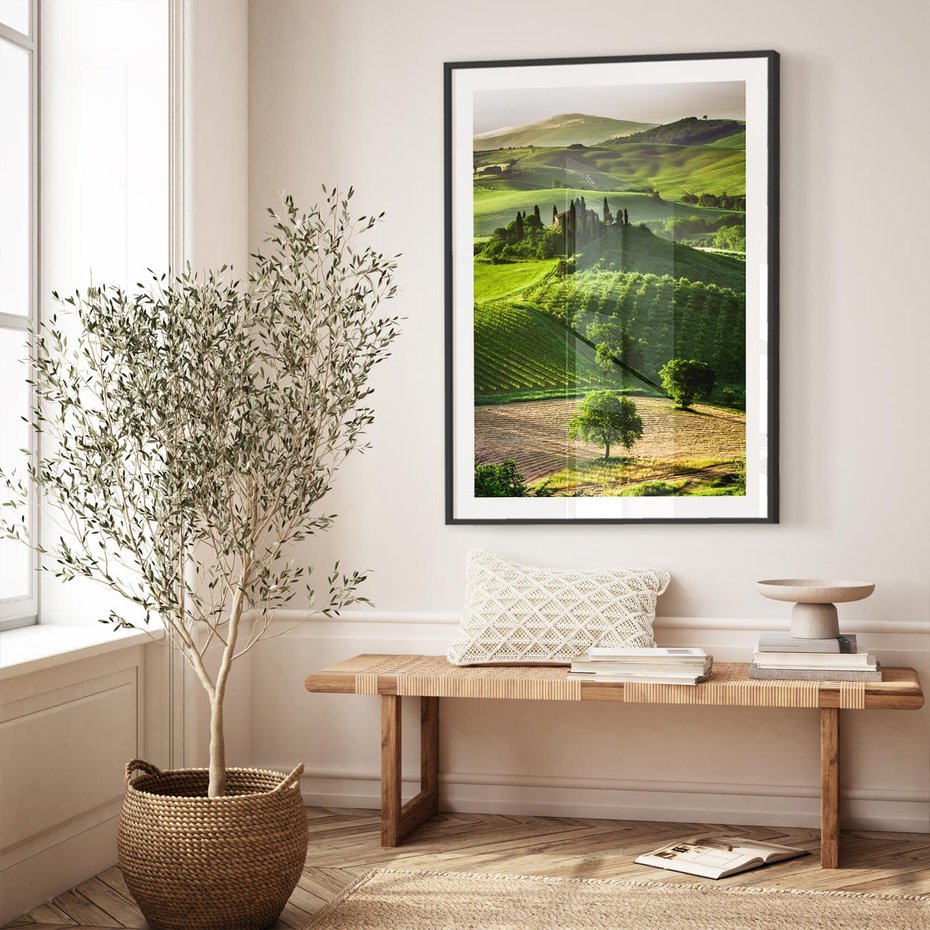 Plakat bez ramy 40x50 - Pejzaż Widoczek - widoczek, pejzaż