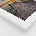 Plakat w ramie 30x40 - Zachód Słońca na Pomostcie - zachód, słońca - rama biała
