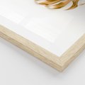 Zestaw obrazy w ramie 40x50 galeria - Złoty, ananas, monstera, gold - rama drewno