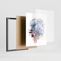 Plakat w ramie 40x50 - Kolorowa Ekspresja - kwiaty, graficzne - rama czarna