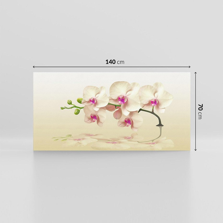 Obraz na płótnie 140x70 - Kwiatowa harmonia w SPA - orchidea, kwiat