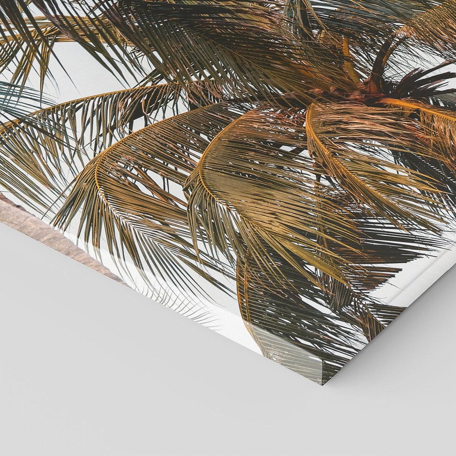 Obraz na płótnie 90x30 - Palmy - tęsknota za Hawajami - palmy, Hawaje