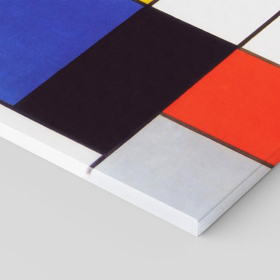 Obraz na płótnie 120x80 - Kompozycja A (1920), Piet Mondrian - Reprodukcja - reprodukcja, obraz na płótnie