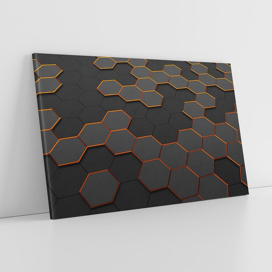 Obraz na płótnie 120x80 - Trójwymiarowa abstrakcja - 3D, abstrakcja