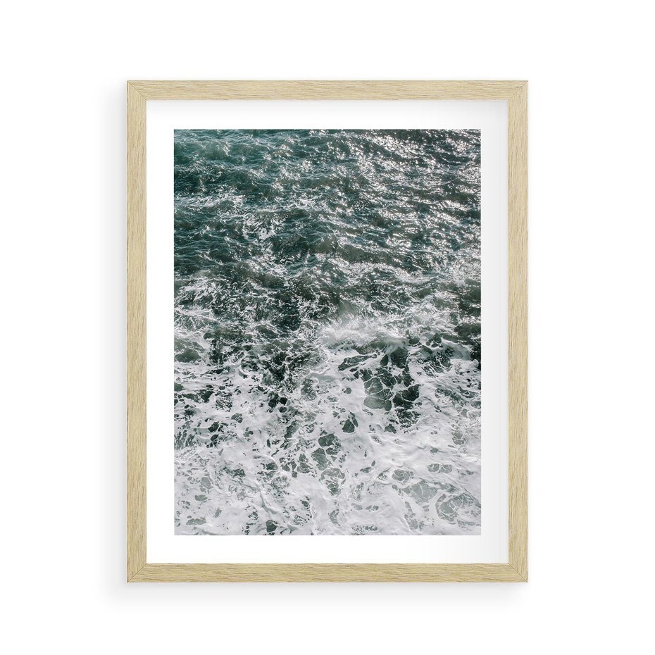 Plakat w ramie 40x50 - Sztormowa Przygoda - morze, ocean - rama drewno