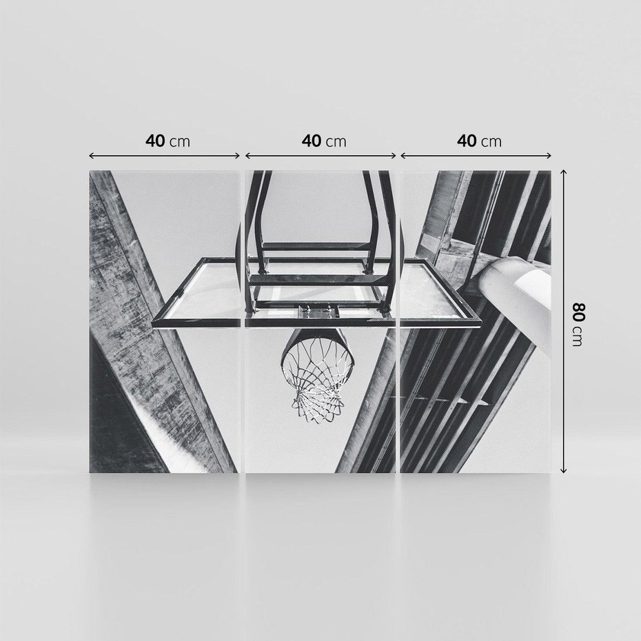 Obraz na płótnie 120x80 - Koszykówka - Radość Gry w Kosz - koszykówka, kosz