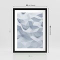Plakat w ramie 30x40 - Trójwymiarowa geometria - geometria, 3d - rama czarna