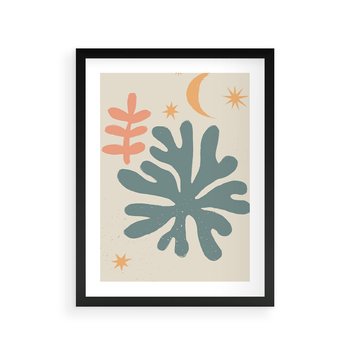 Plakat w ramie 40x50 - Rozbłysk Emanacji - boho formy, kształty - rama czarna