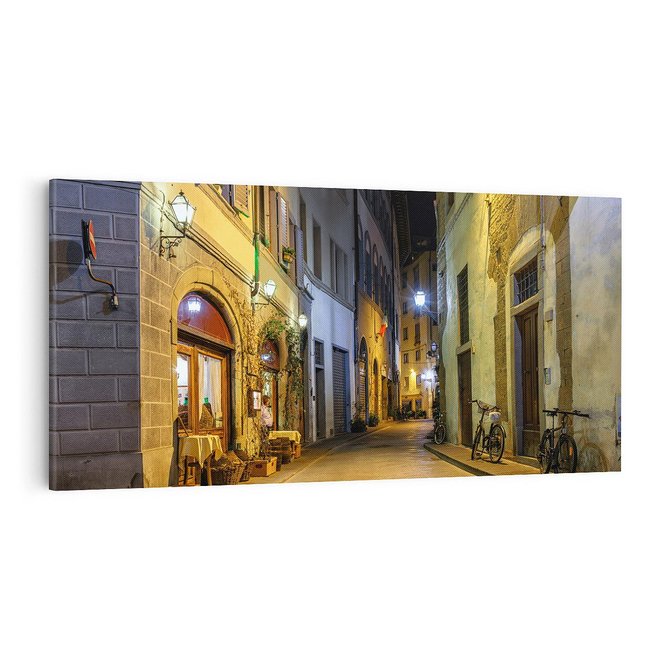 Obraz na płótnie 100x50 - Toskańska uliczka: włoski urok - Włochy, Toskania