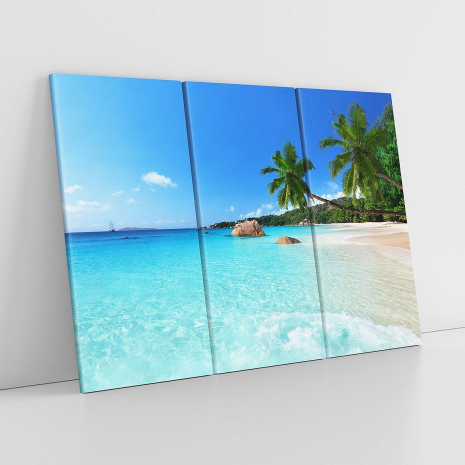 Obraz na płótnie 120x80 - Idylliczne Seszele - przyjemność dla oczu - Seszele, plaża