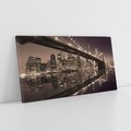 Obraz na płótnie 120x60 - ikona Nowego Jorku - most, Nowy Jork