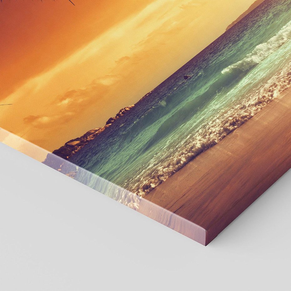 Obraz na płótnie 100x50 - Magia zachodu słońca na Karaibach - Karaiby, zachód